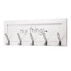 Addie Joy My Things Coat and Key Holder Plaque - Distressed White
